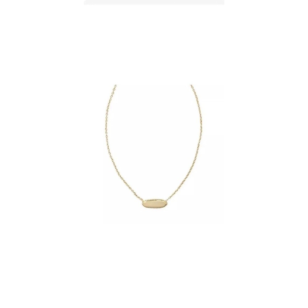 Kendra Scott Pendant Necklace Jaimee Metal 14K Gold Over Brass